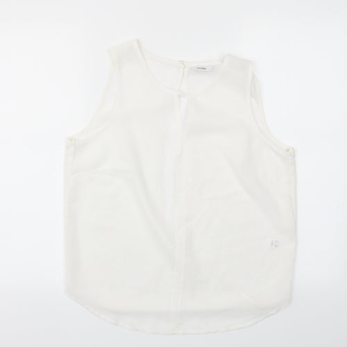 George Womens White   Basic Blouse Size 10