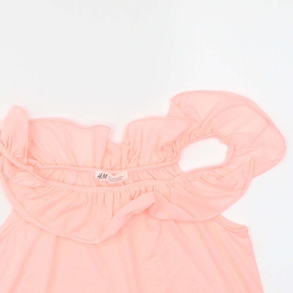 H&M Girls Pink   Basic T-Shirt Size 11-12 Years