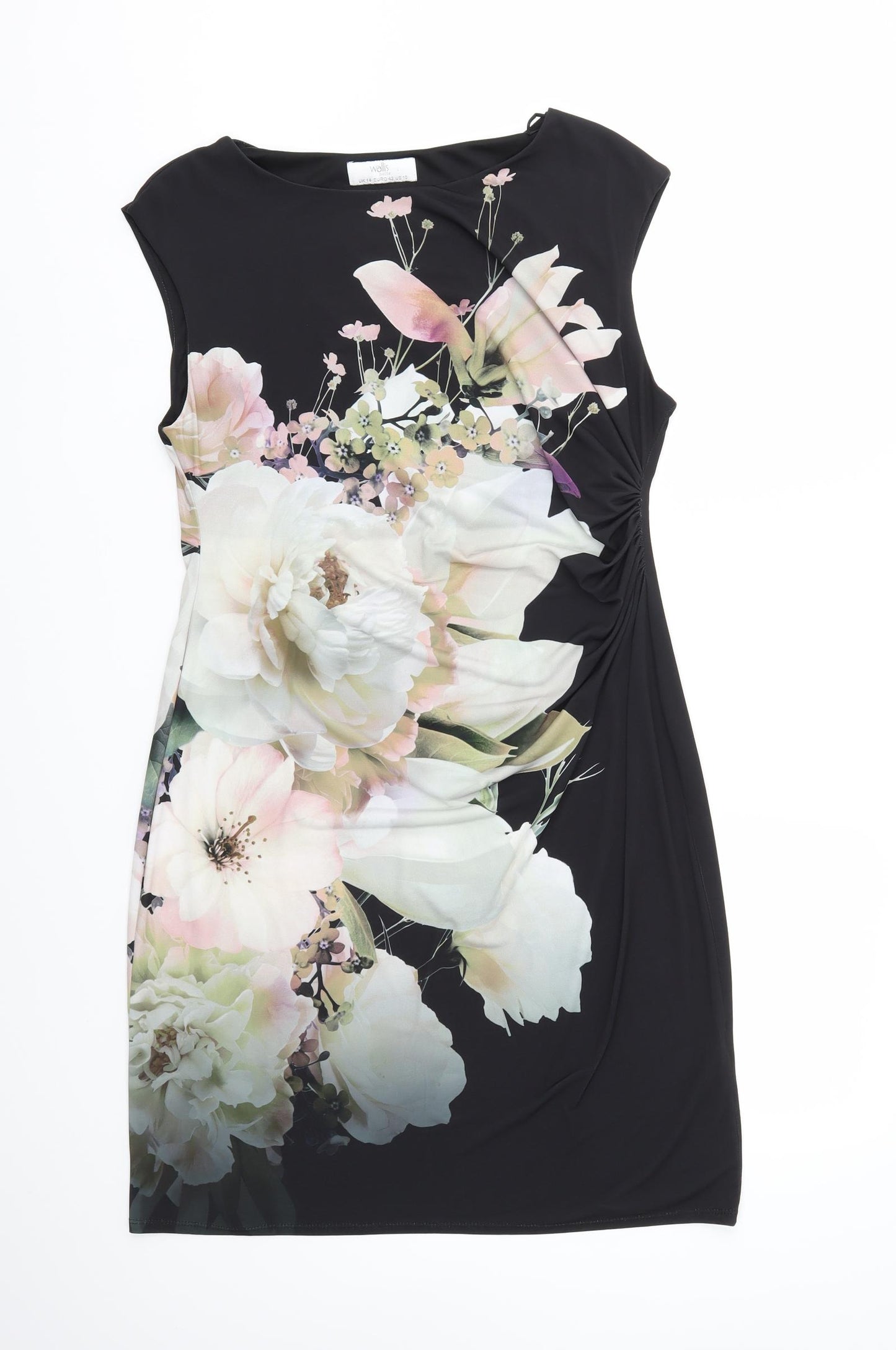 Wallis Womens Multicoloured Floral  Fit & Flare  Size 14