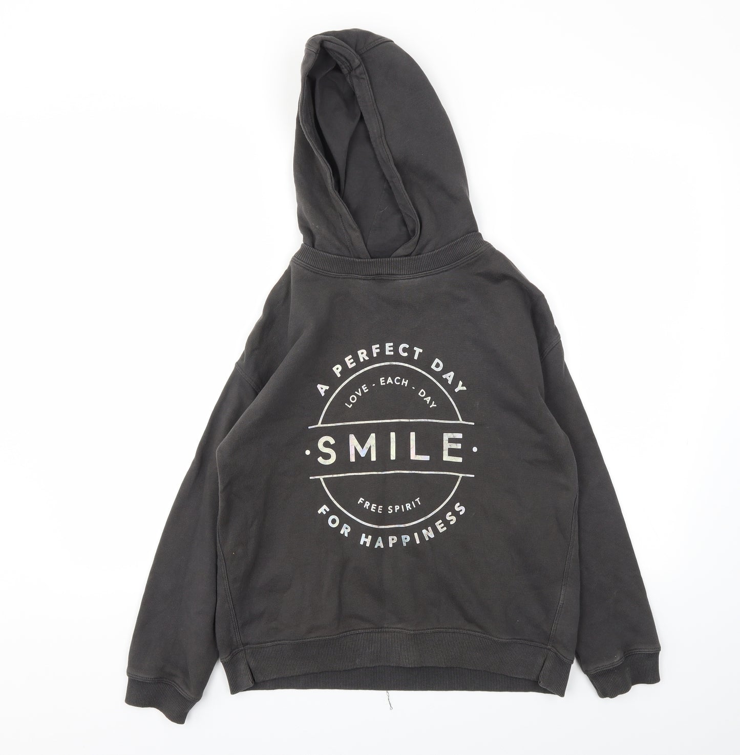 NEXT Girls Grey   Pullover Hoodie Size 11 Years