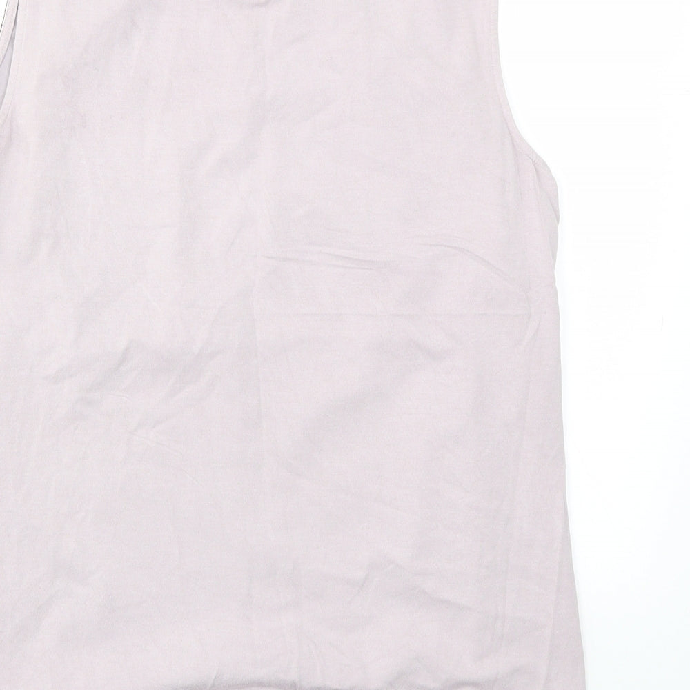 Debenhams Womens Purple Geometric  Basic T-Shirt Size 14