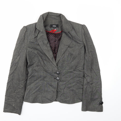 M&S Womens Grey   Jacket Blazer Size 10