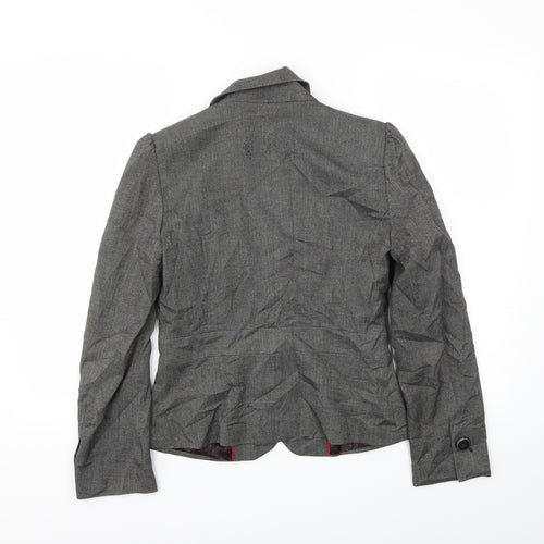M&S Womens Grey   Jacket Blazer Size 10