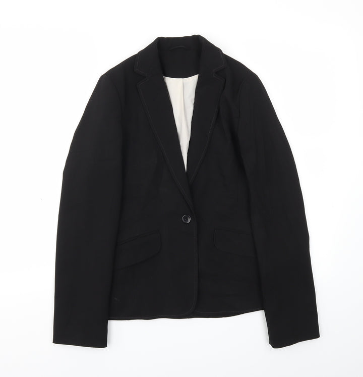 Topshop Womens Black Jacket Blazer Size 8