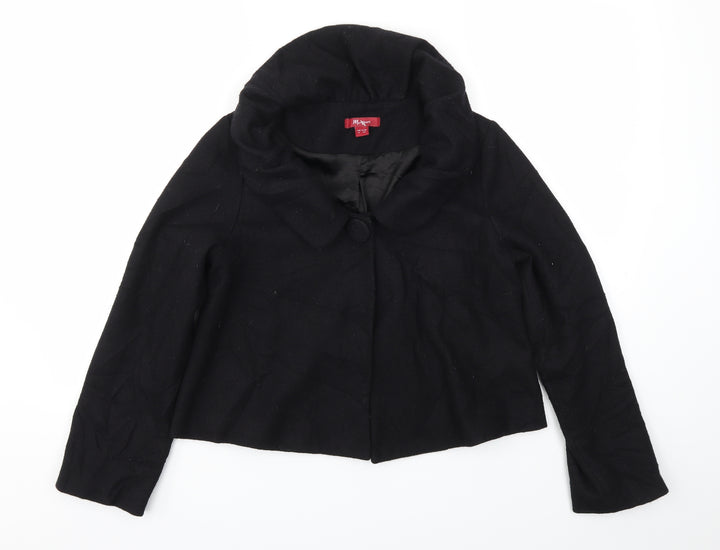 Monsoon Womens Black Jacket Coat Size 8