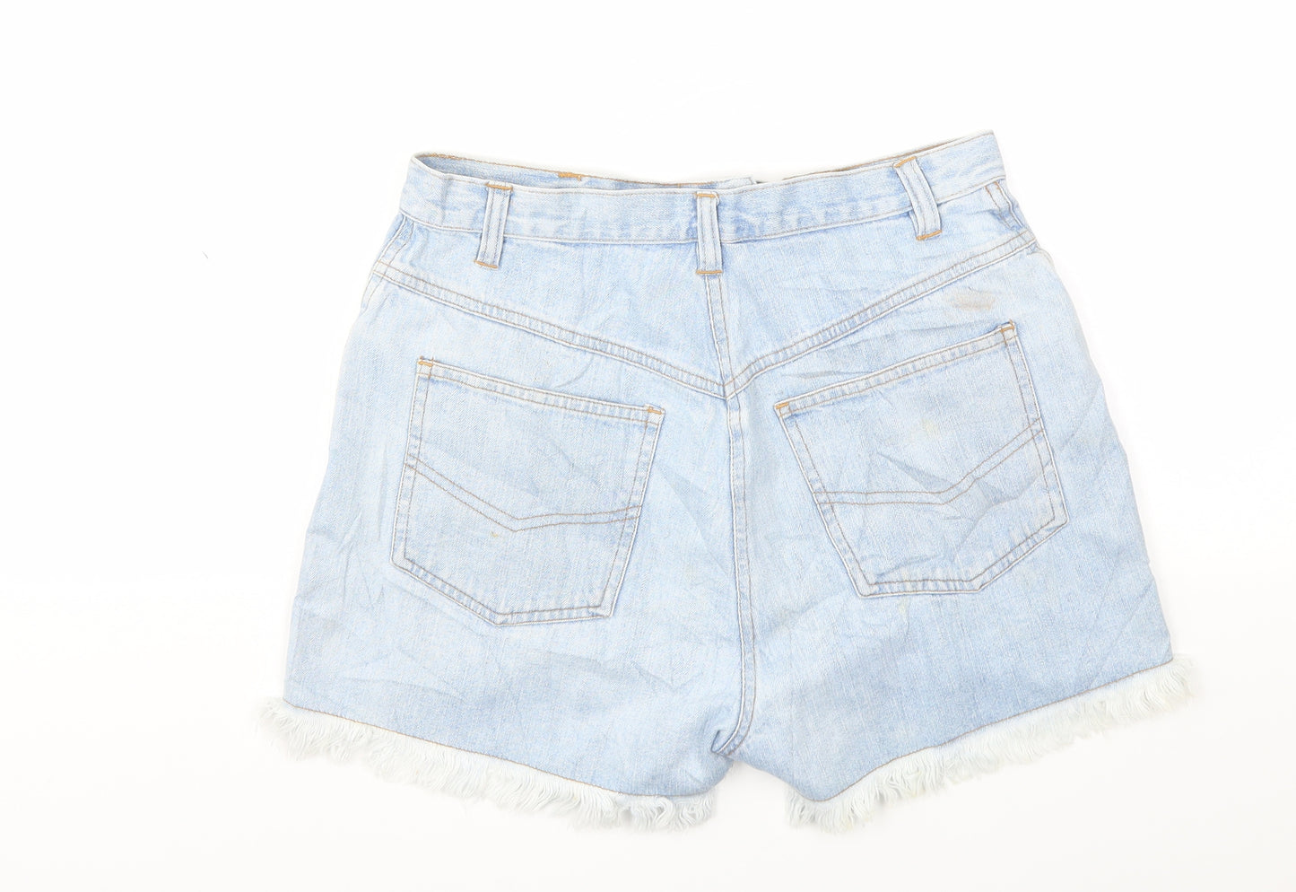 Soon Womens Blue Floral  Cut-Off Shorts Size 12