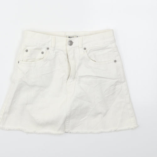 MELVILE Womens White   Flare Skirt Size 4