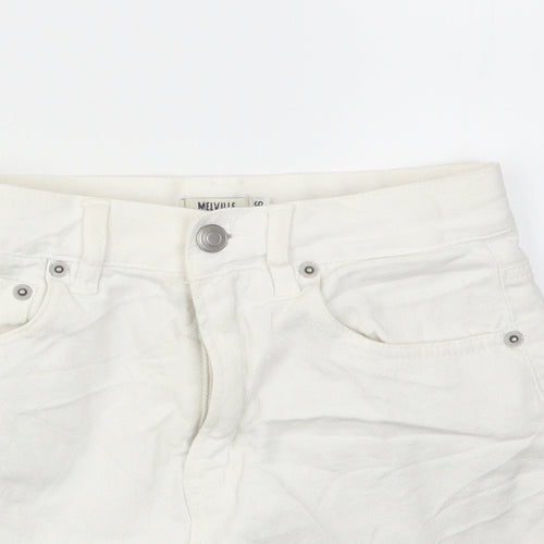 MELVILE Womens White   Flare Skirt Size 4