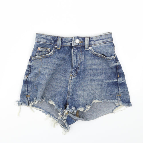 DENIM &CO Womens Blue   Cut-Off Shorts Size 6
