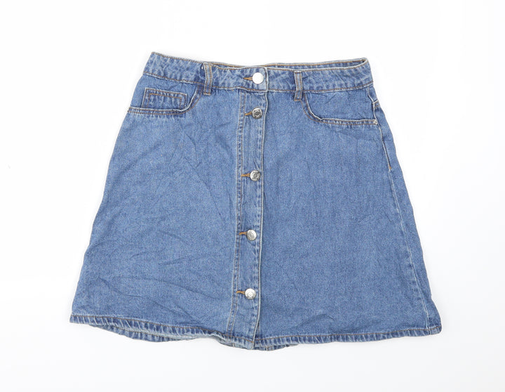 Noisy may Womens Blue A-Line Skirt Size XS