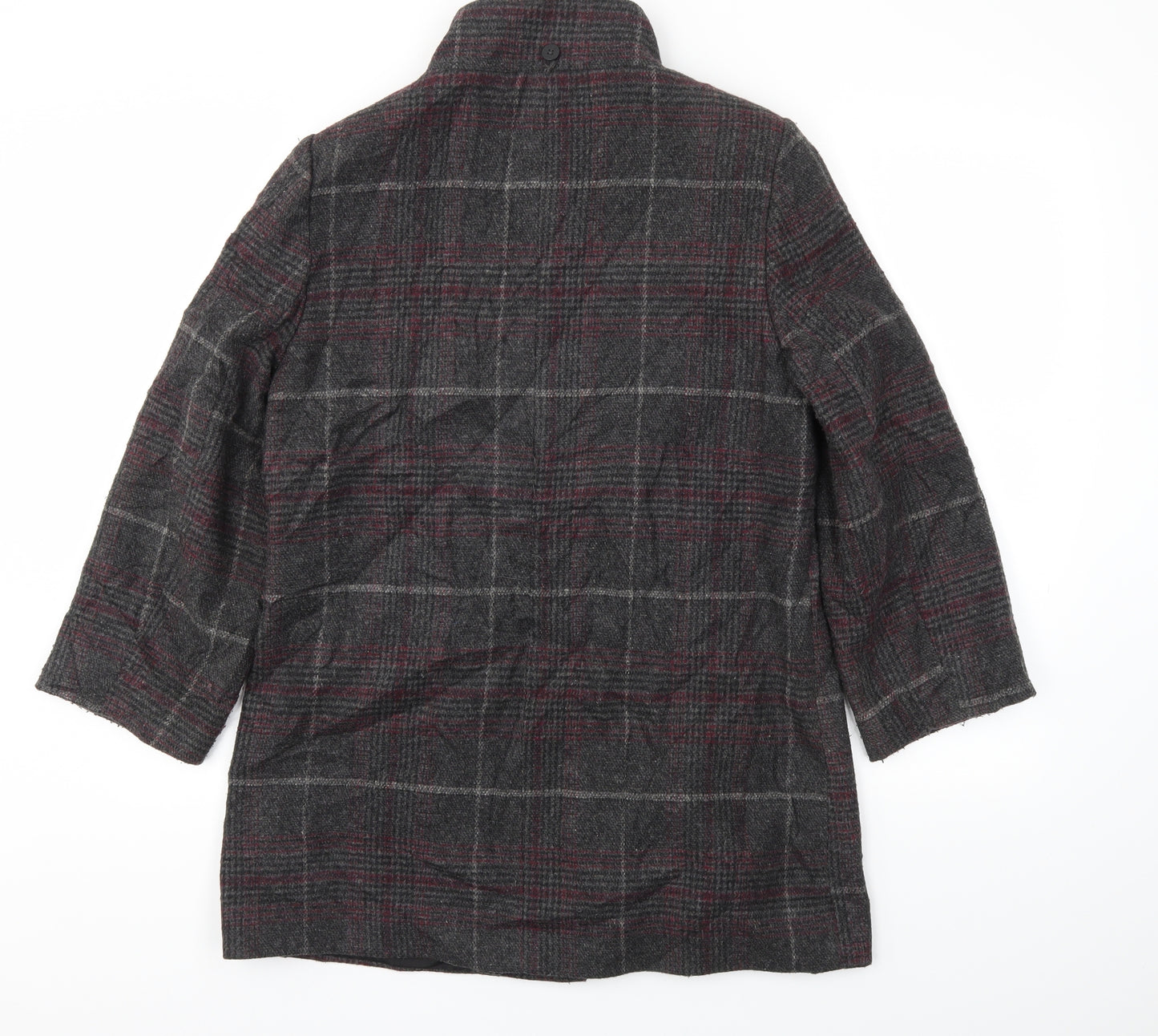 BHS Womens Multicoloured Check  Jacket Coat Size 10