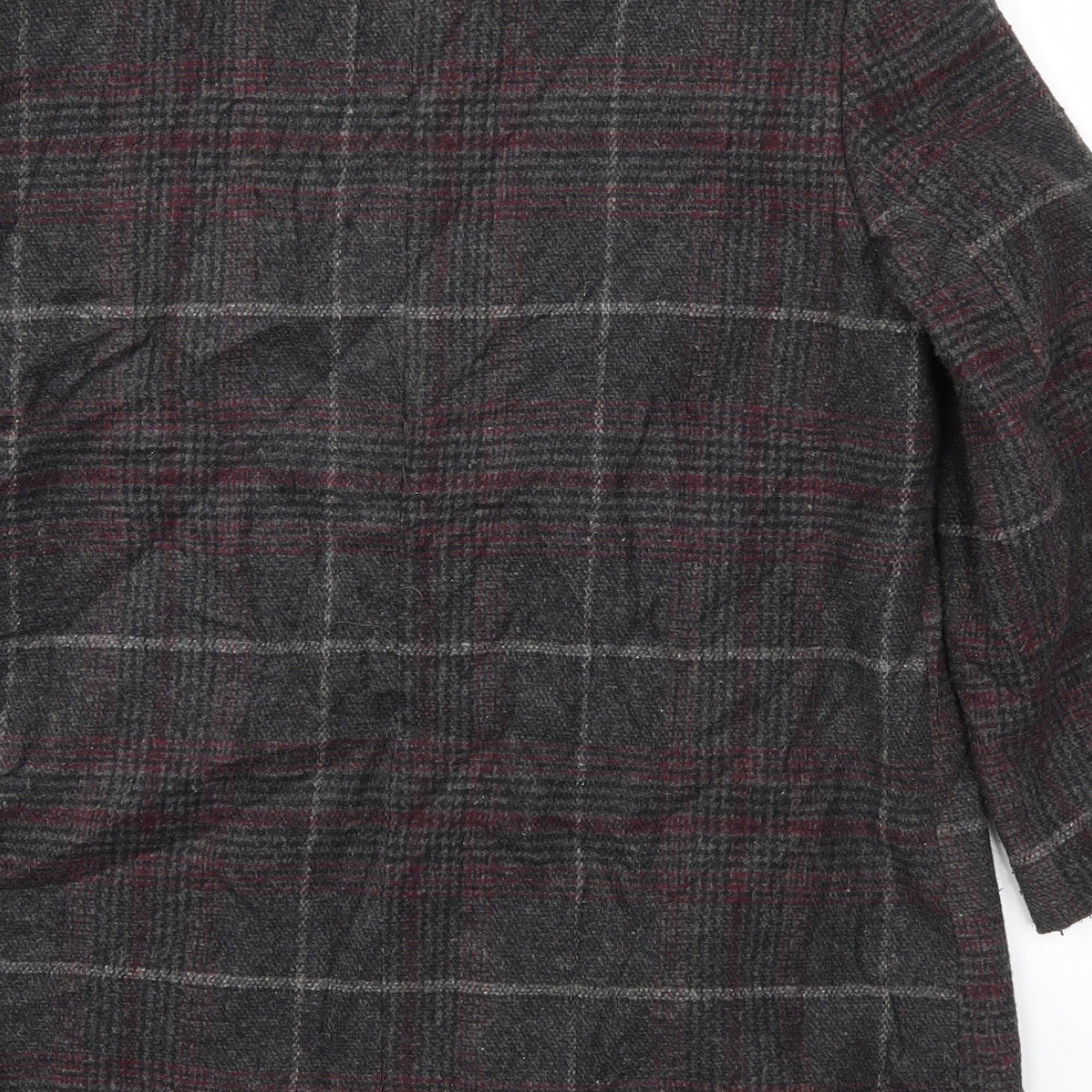 BHS Womens Multicoloured Check  Jacket Coat Size 10