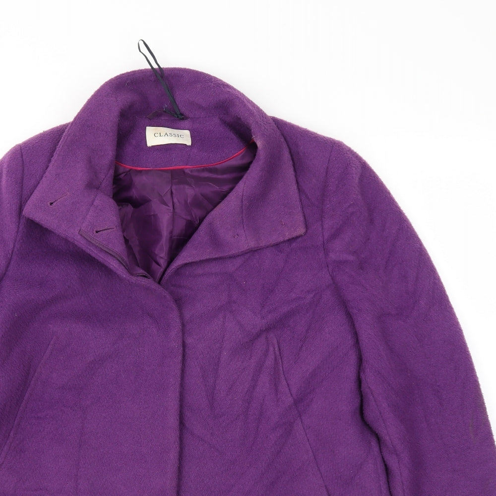M&S Womens Purple   Jacket Coat Size 12