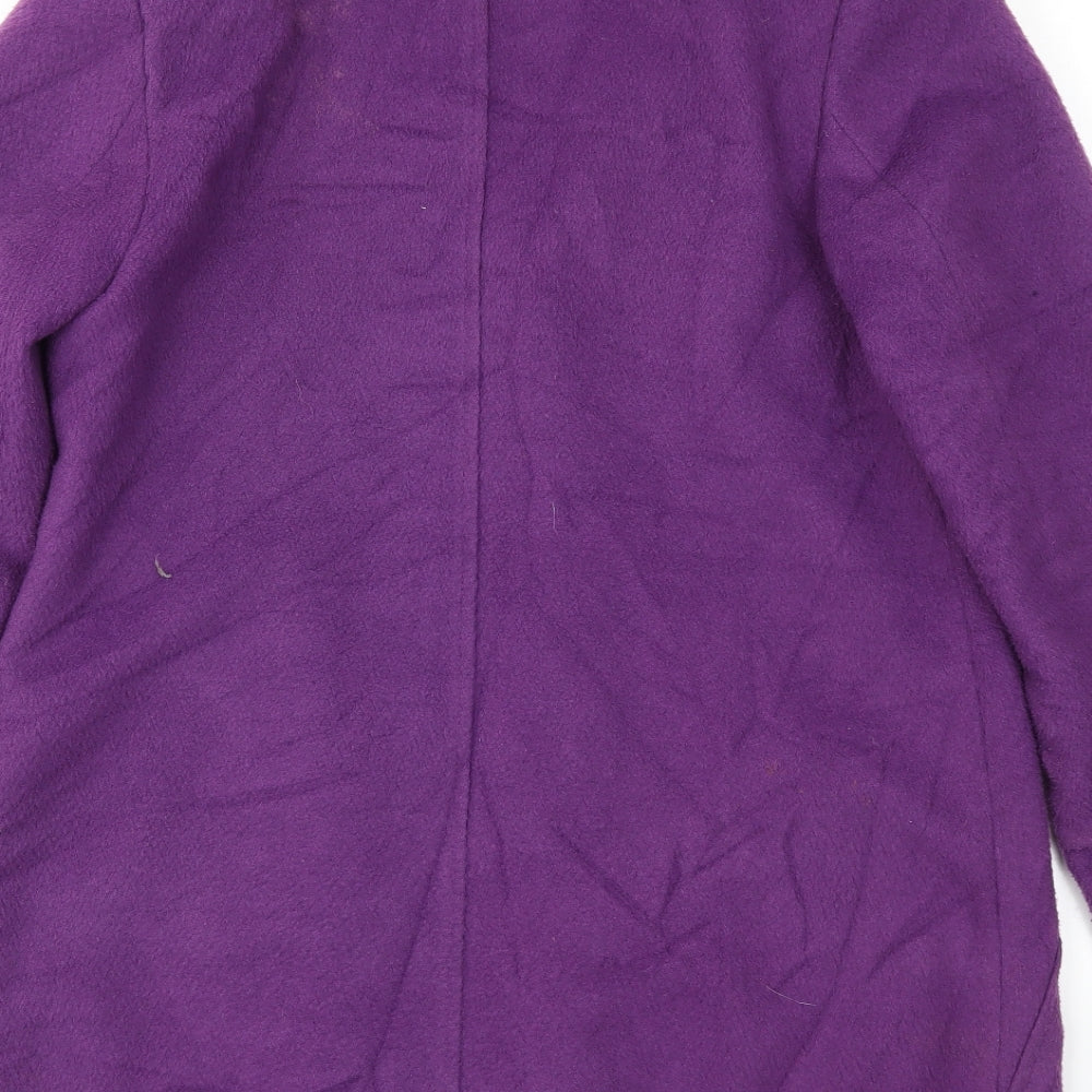M&S Womens Purple   Jacket Coat Size 12