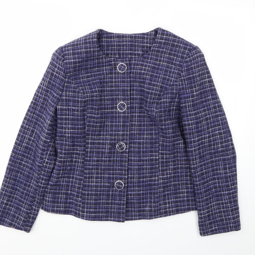 EWM Womens Blue   Jacket Blazer Size 14