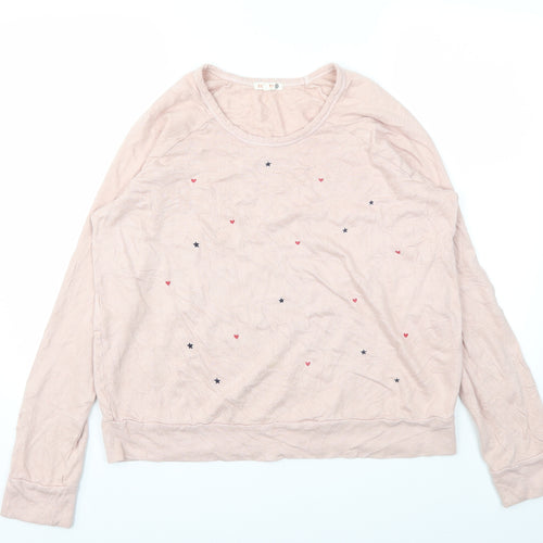 SUNDAY Womens Pink   Pullover Jumper Size M