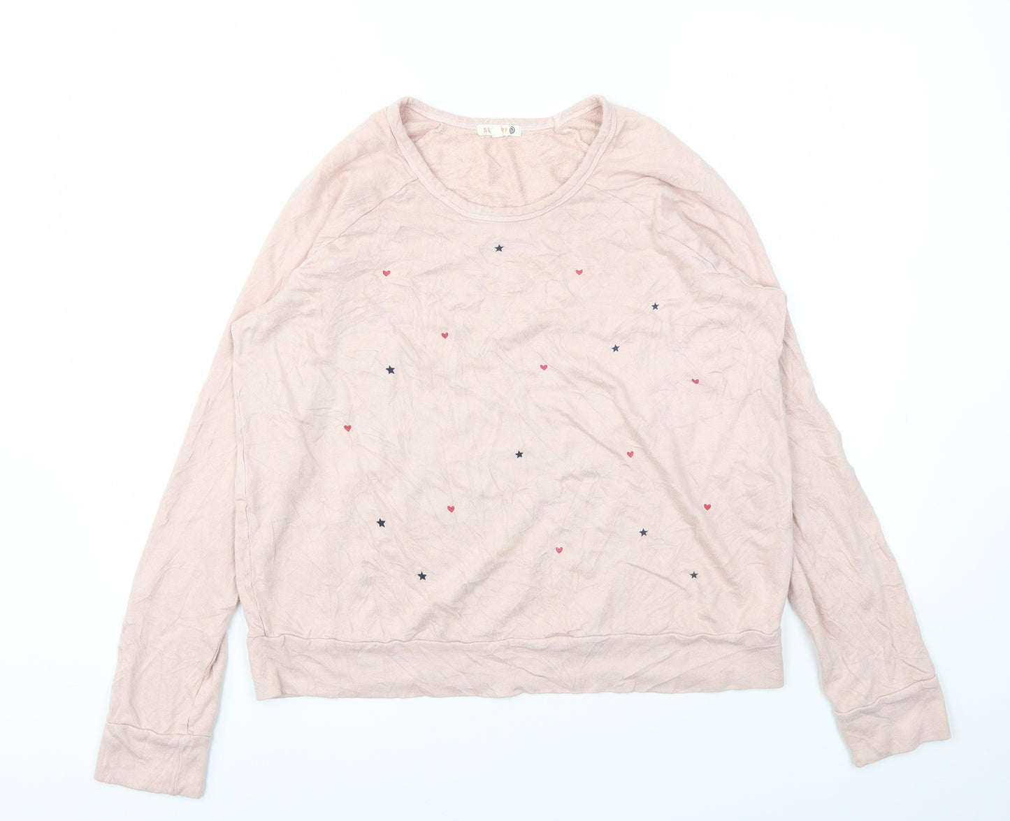 SUNDAY Womens Pink   Pullover Jumper Size M