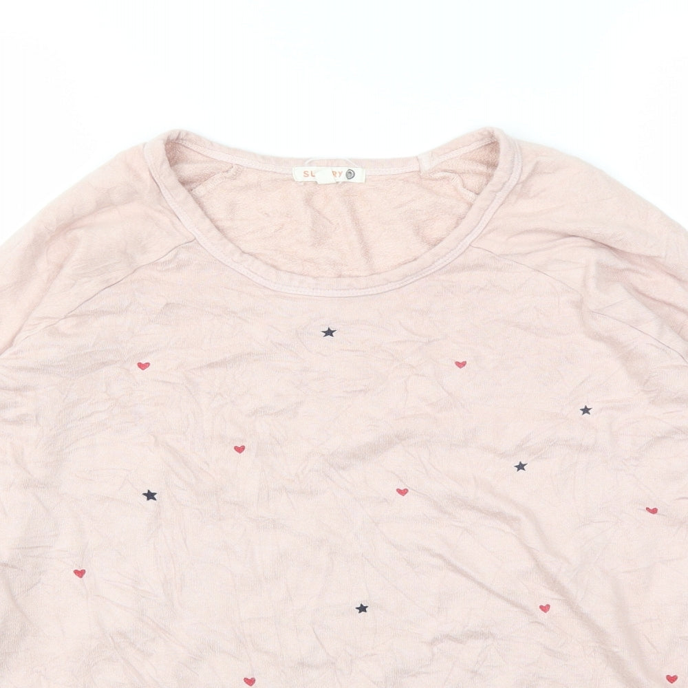 SUNDAY Womens Pink   Pullover Jumper Size M