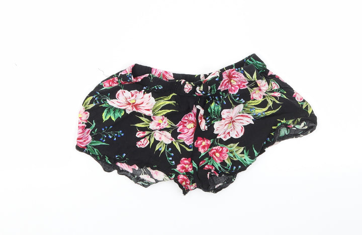 Primark Womens Multicoloured Fair Isle Cut-Off Shorts Size 4 - Stretch waistband