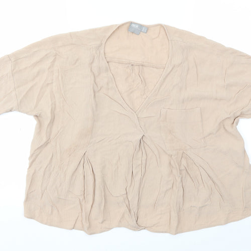ASOS Womens Beige   Basic Blouse Size 14