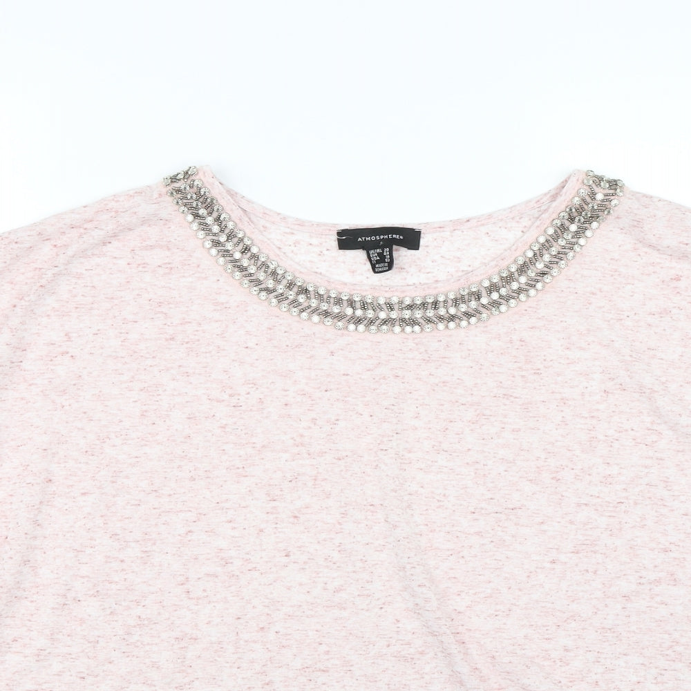 Atmosphere Womens Pink   Basic T-Shirt Size 20