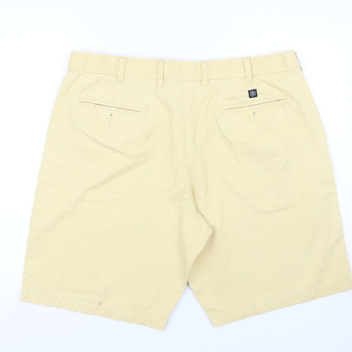 M&S Mens Yellow   Chino Shorts Size XL