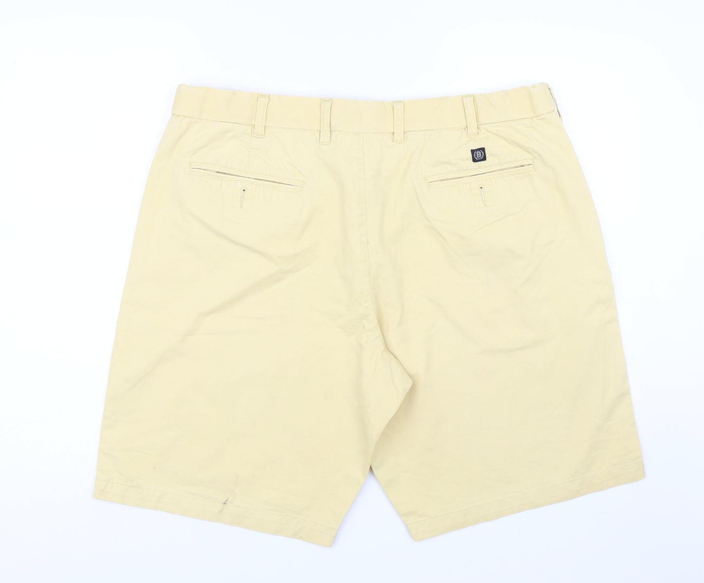 M&S Mens Yellow   Chino Shorts Size XL