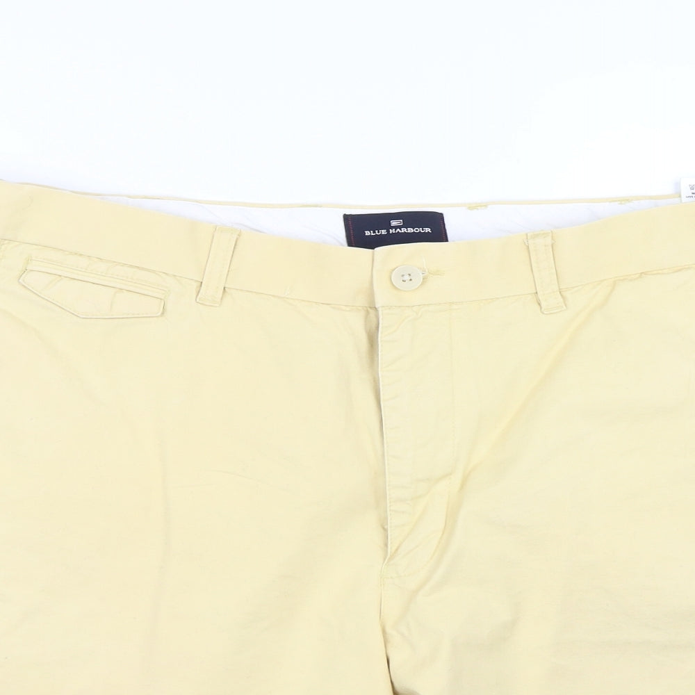 M&S Mens Yellow   Chino Shorts Size XL