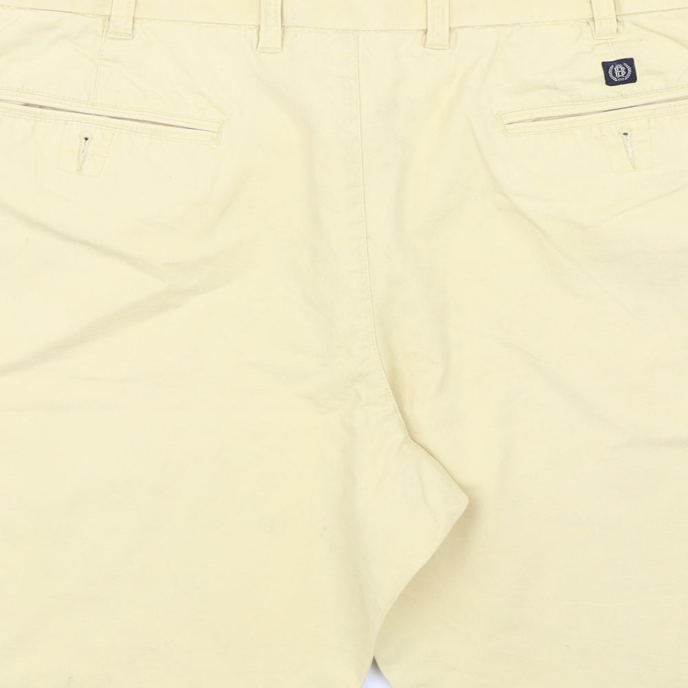 M&S Mens Yellow   Chino Shorts Size XL