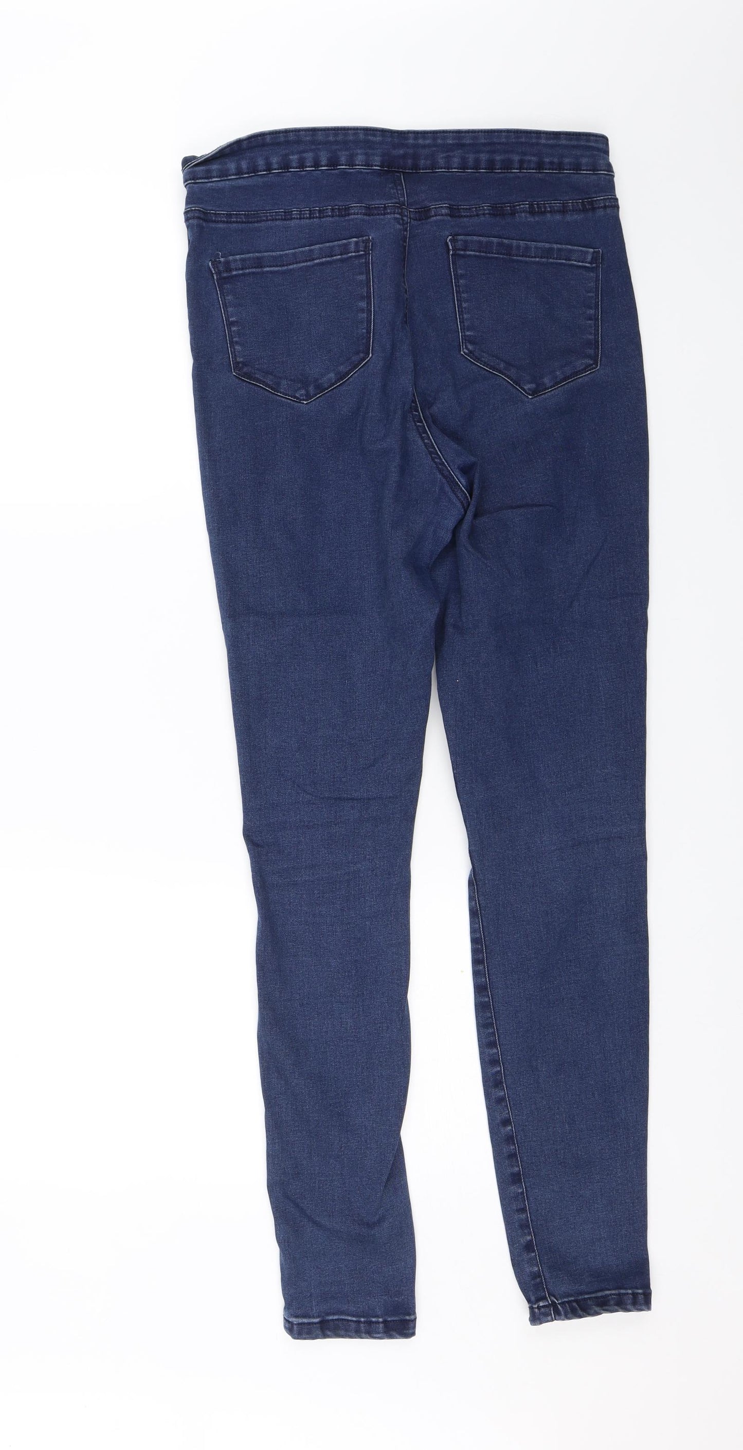 Primark Womens Blue  Denim Skinny Jeans Size 14 L27 in