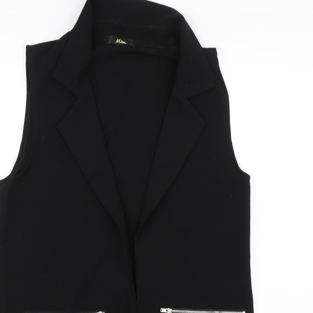 MiM Womens Black   Basic Blouse Size 10