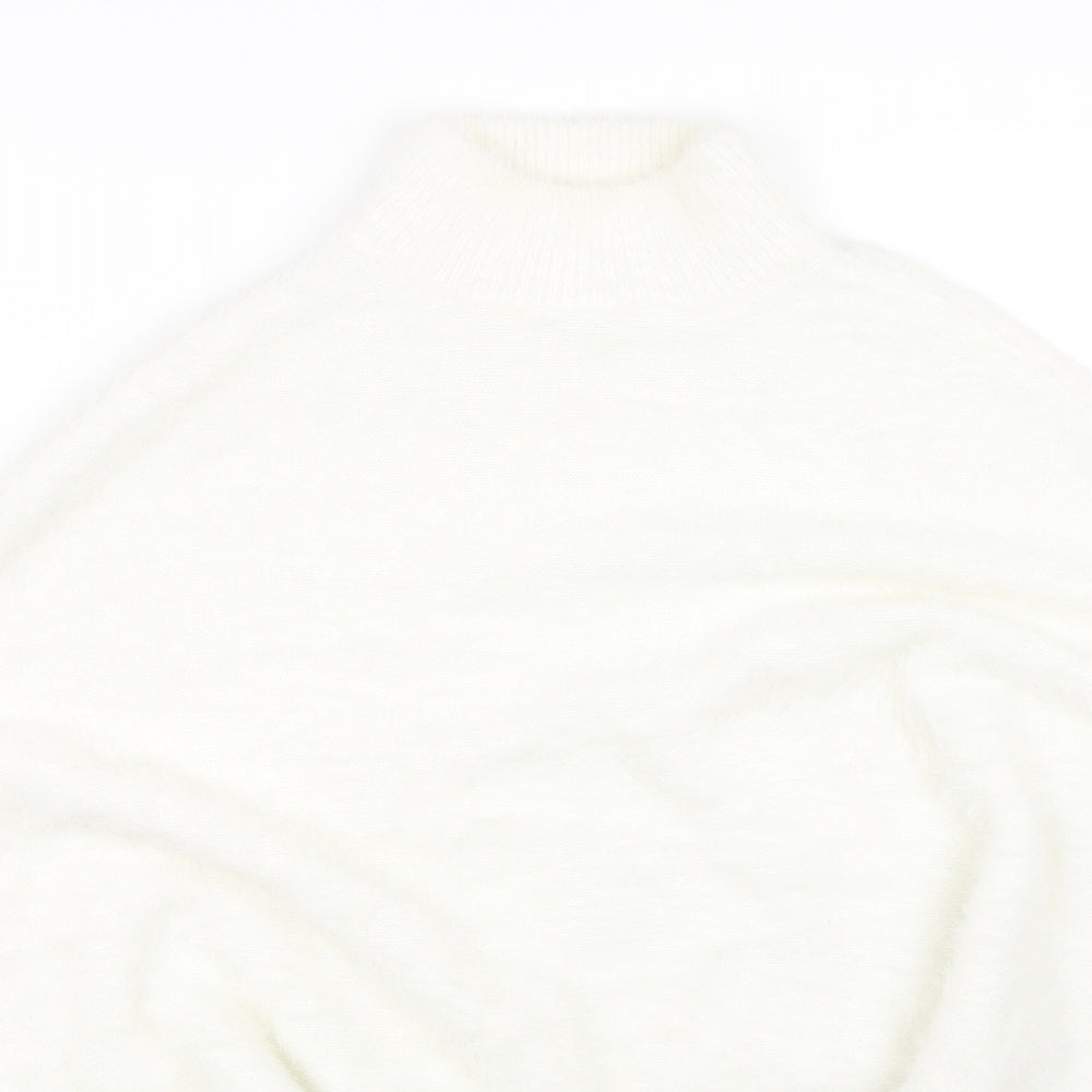 New Look Womens White   Pullover Jumper Size S  - Cropped Jumper