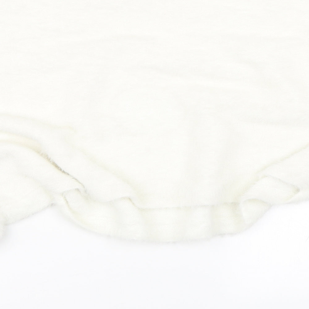 New Look Womens White   Pullover Jumper Size S  - Cropped Jumper