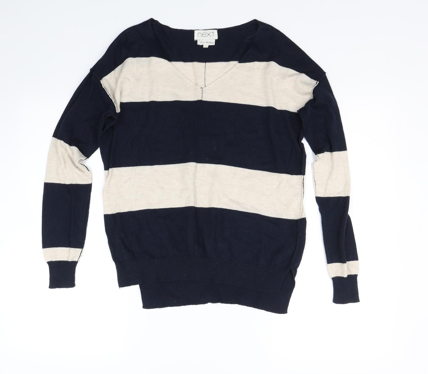 NEXT Womens Blue Striped  Pullover Jumper Size 6