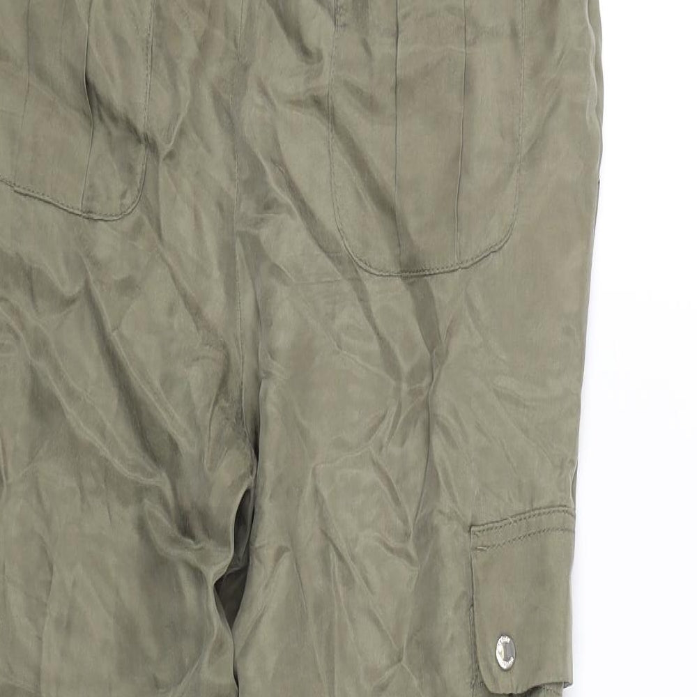 Karen Millen Womens Green   Cargo Trousers Size 8 L26 in