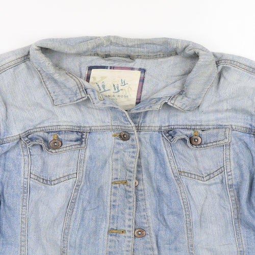 New Look Womens Blue  Denim Jacket  Size 18  - Distressed