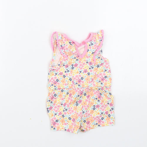 M&Co  Multicoloured Floral  Jumpsuit Outfit/Set Size 0-3 Months