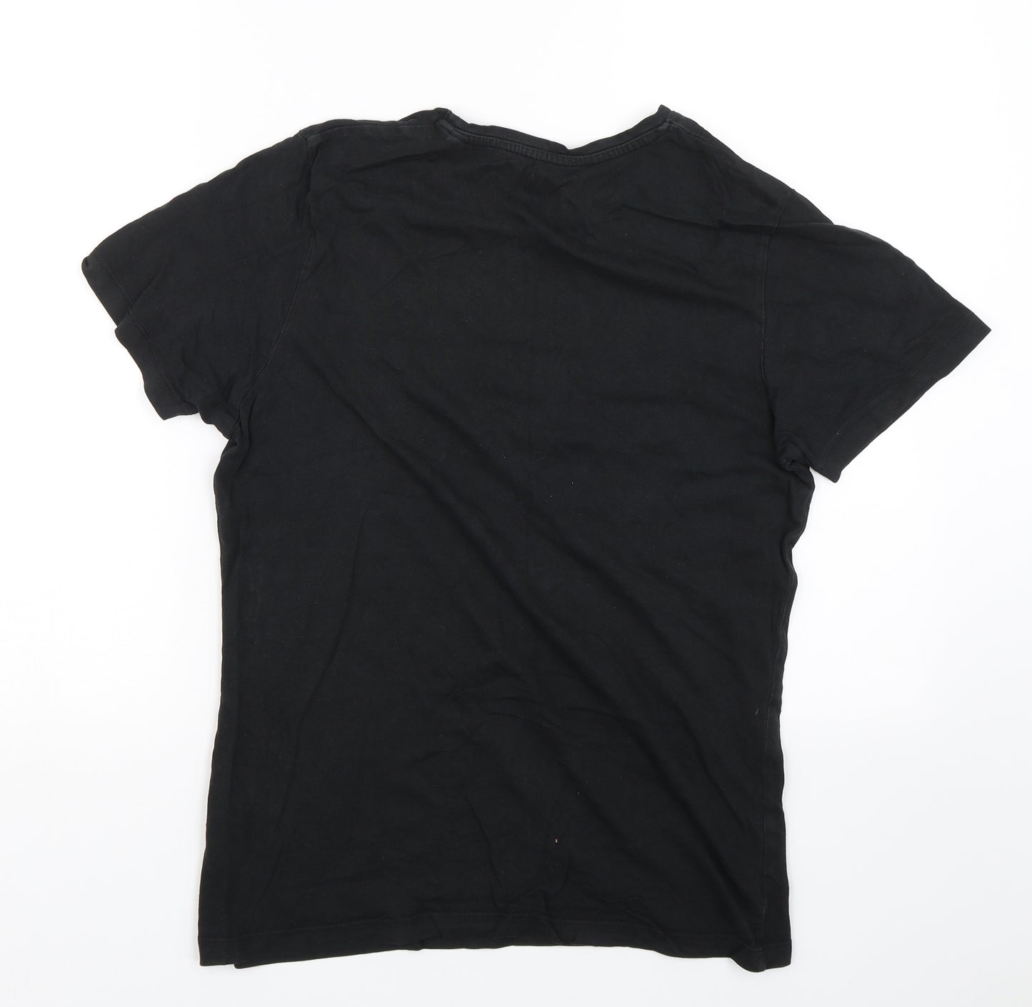 Jack&Jones Mens Black    T-Shirt Size M