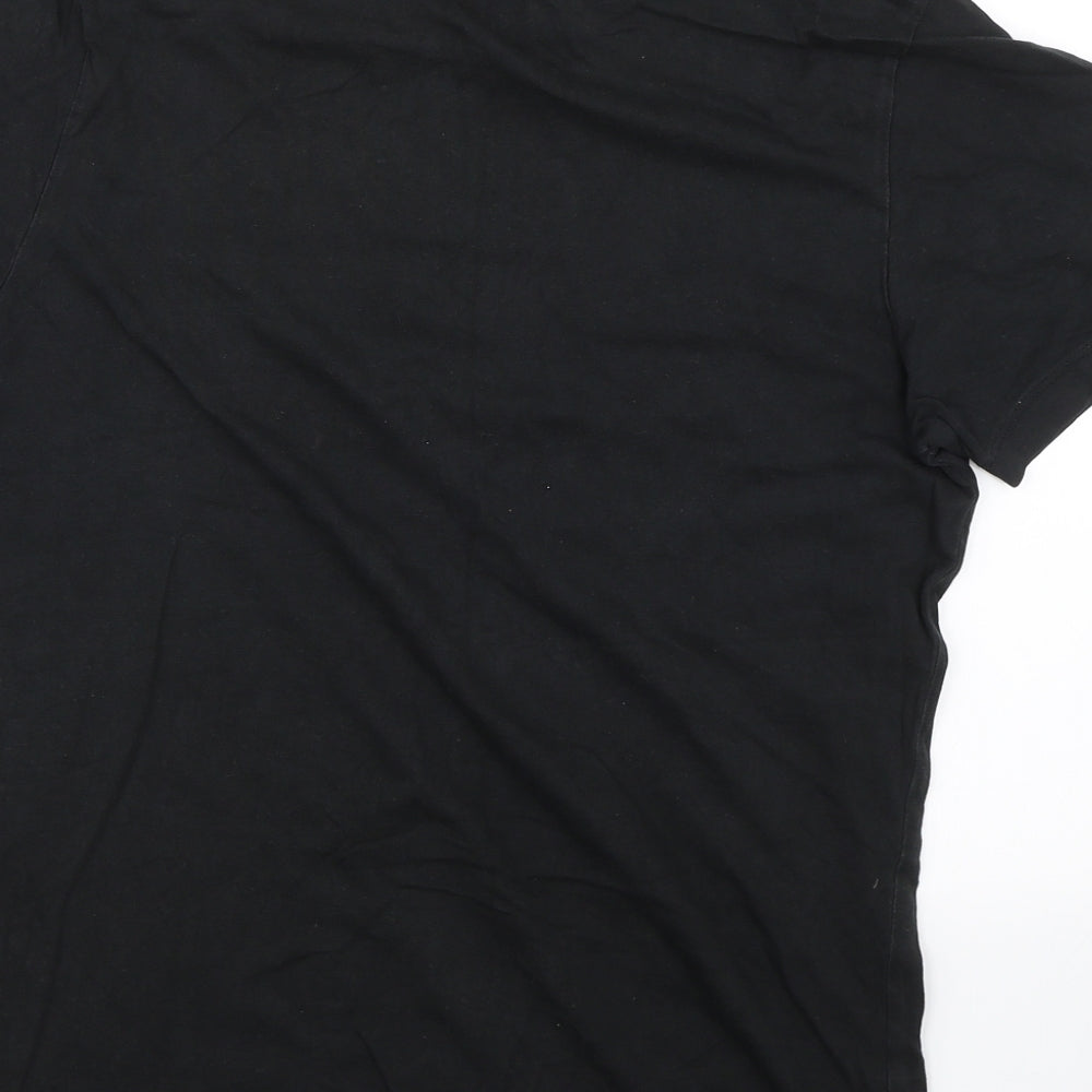 Jack&Jones Mens Black    T-Shirt Size M