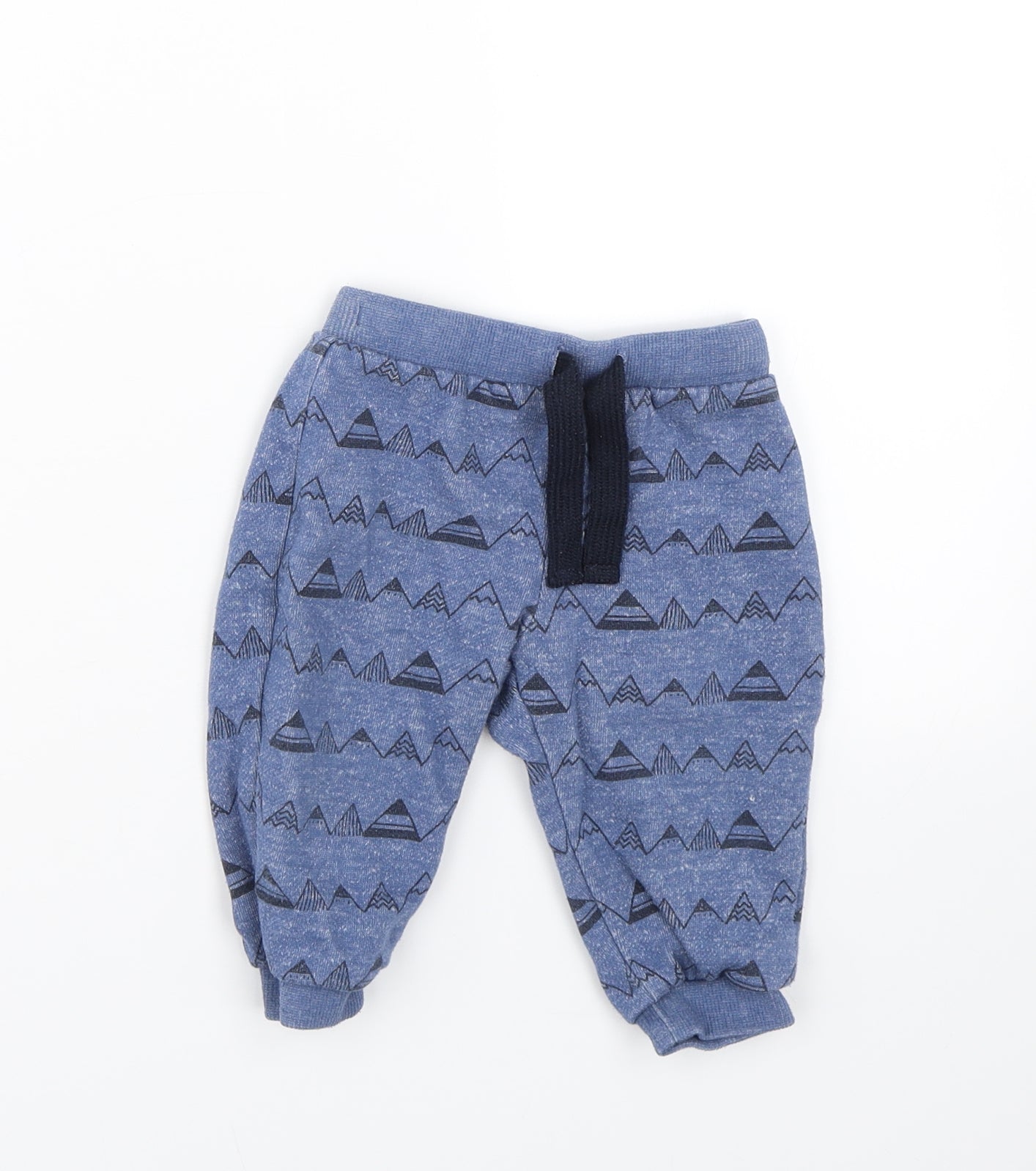 F&F Boys Blue   Jogger Trousers Size 9-12 Months