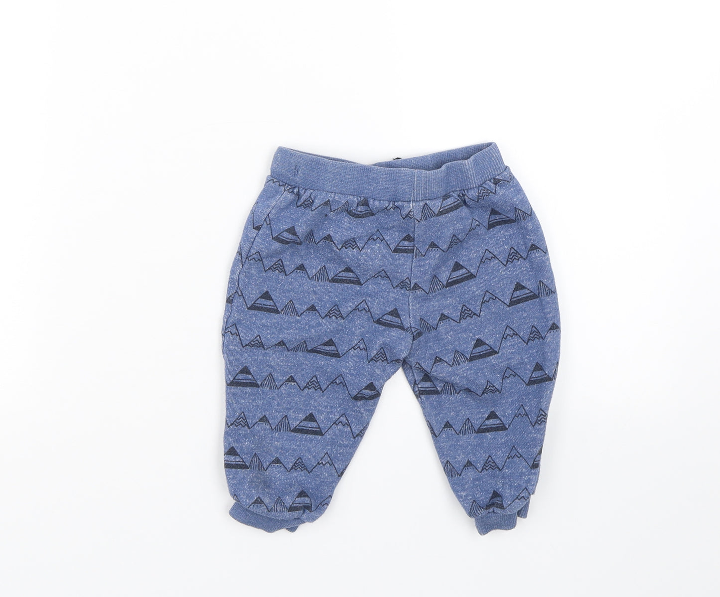 F&F Boys Blue   Jogger Trousers Size 9-12 Months