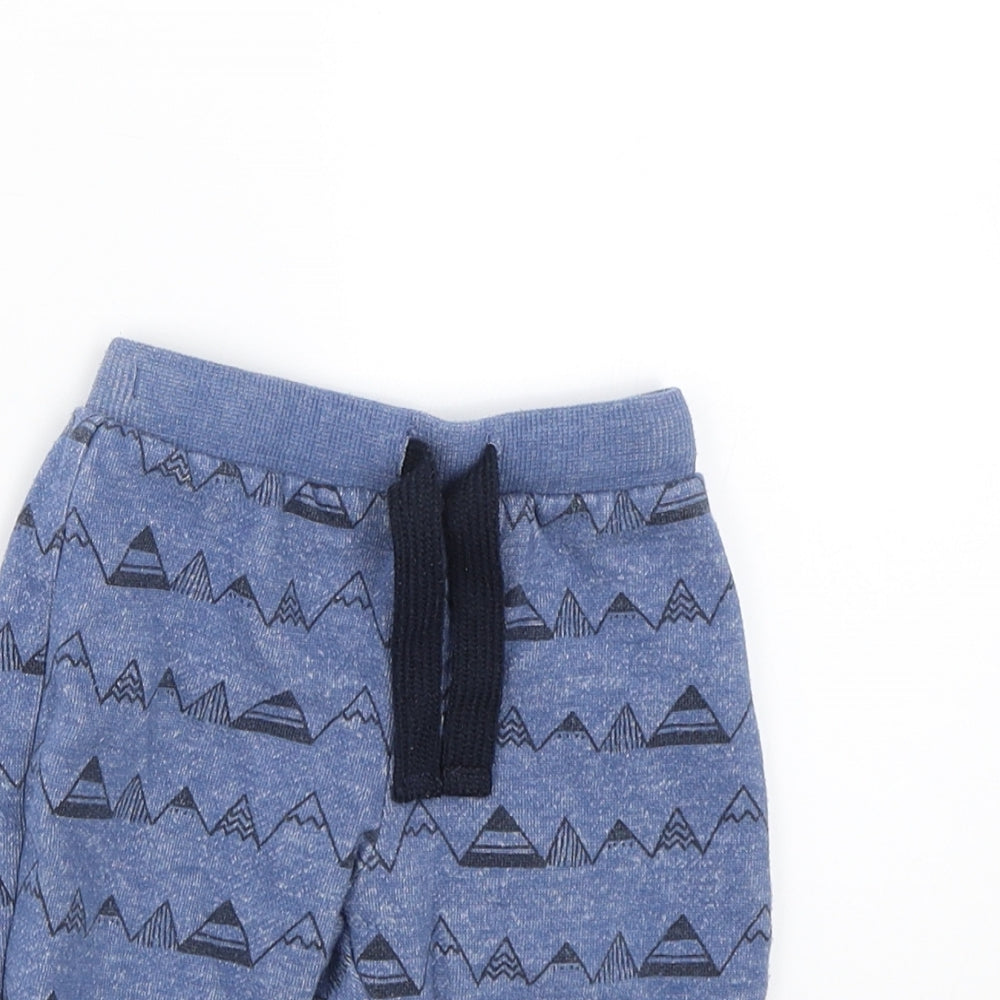 F&F Boys Blue   Jogger Trousers Size 9-12 Months