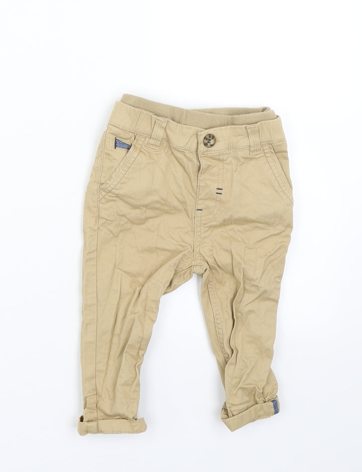 Mothercare Boys Brown   Capri Trousers Size 12-18 Months