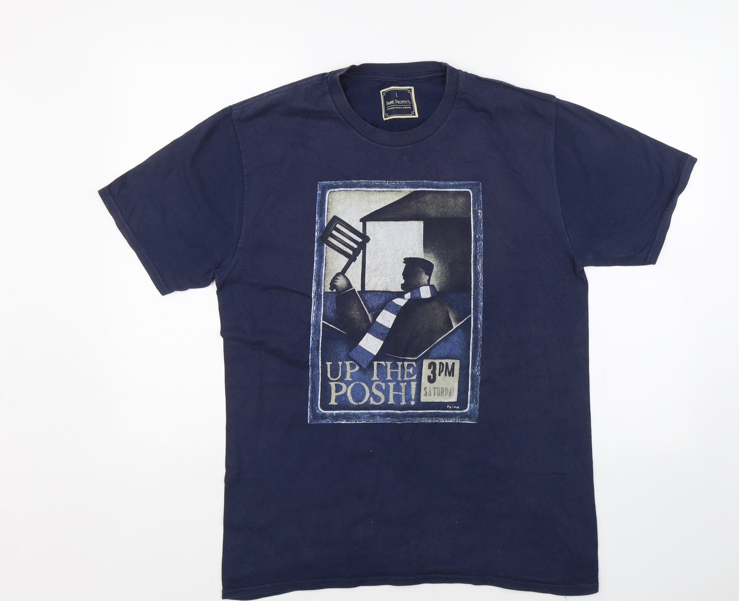 Paine Proffitt Mens Blue    T-Shirt Size L