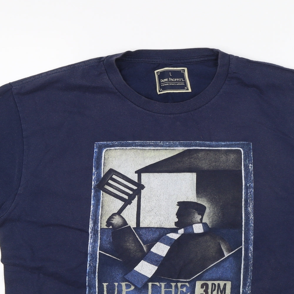 Paine Proffitt Mens Blue    T-Shirt Size L