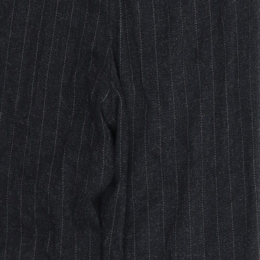 Zara Womens Grey Striped  Dress Pants Trousers Size XS L24 in