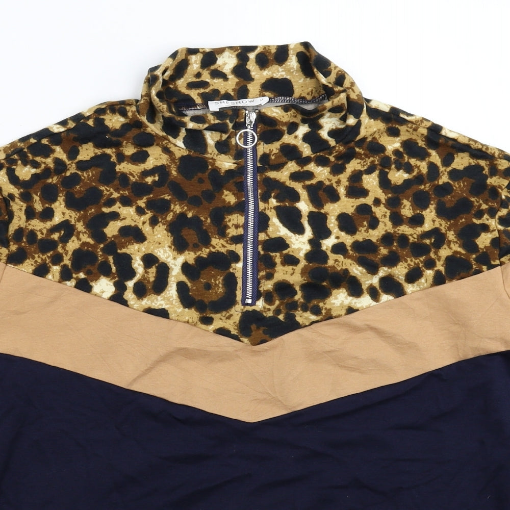 Sheshow Womens Multicoloured Animal Print  Jacket  Size M