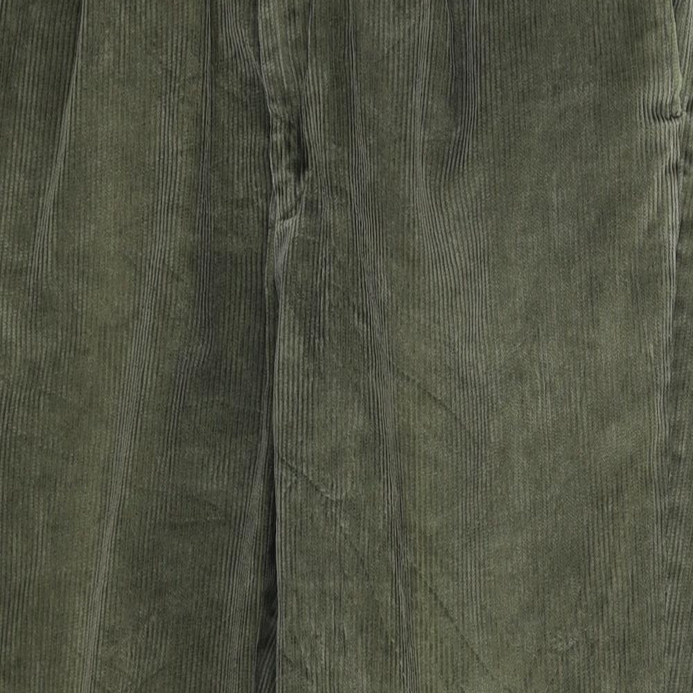 Marks and Spencer Mens Green  Corduroy Trousers  Size 34 L29 in