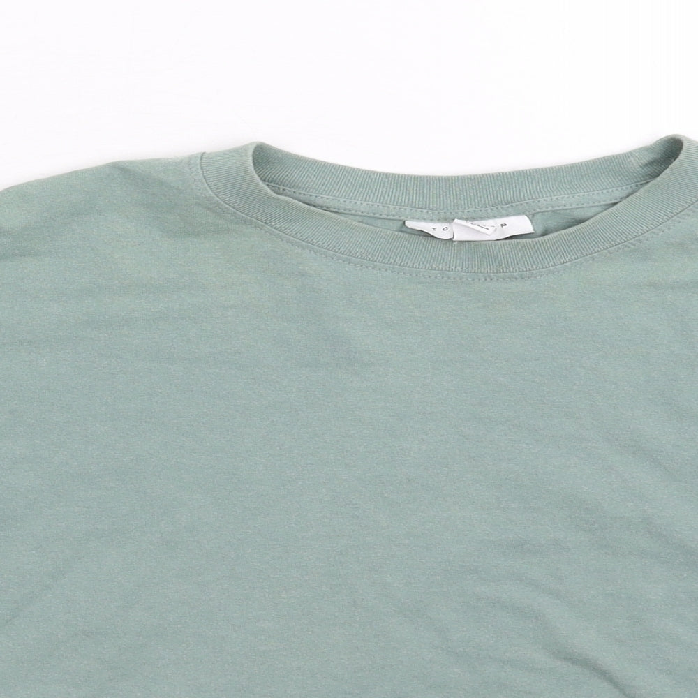Topshop Womens Blue   Basic T-Shirt Size L