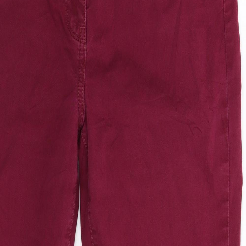 Laura Ashley Womens Pink  Denim Straight Jeans Size 12 L28 in